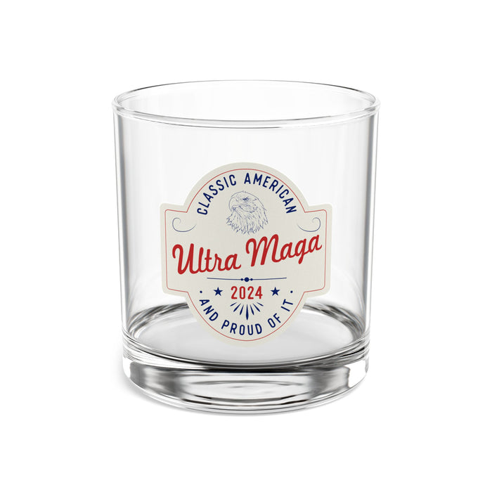 Ultra MAGA Classic American and Proud of It Rocks Glass