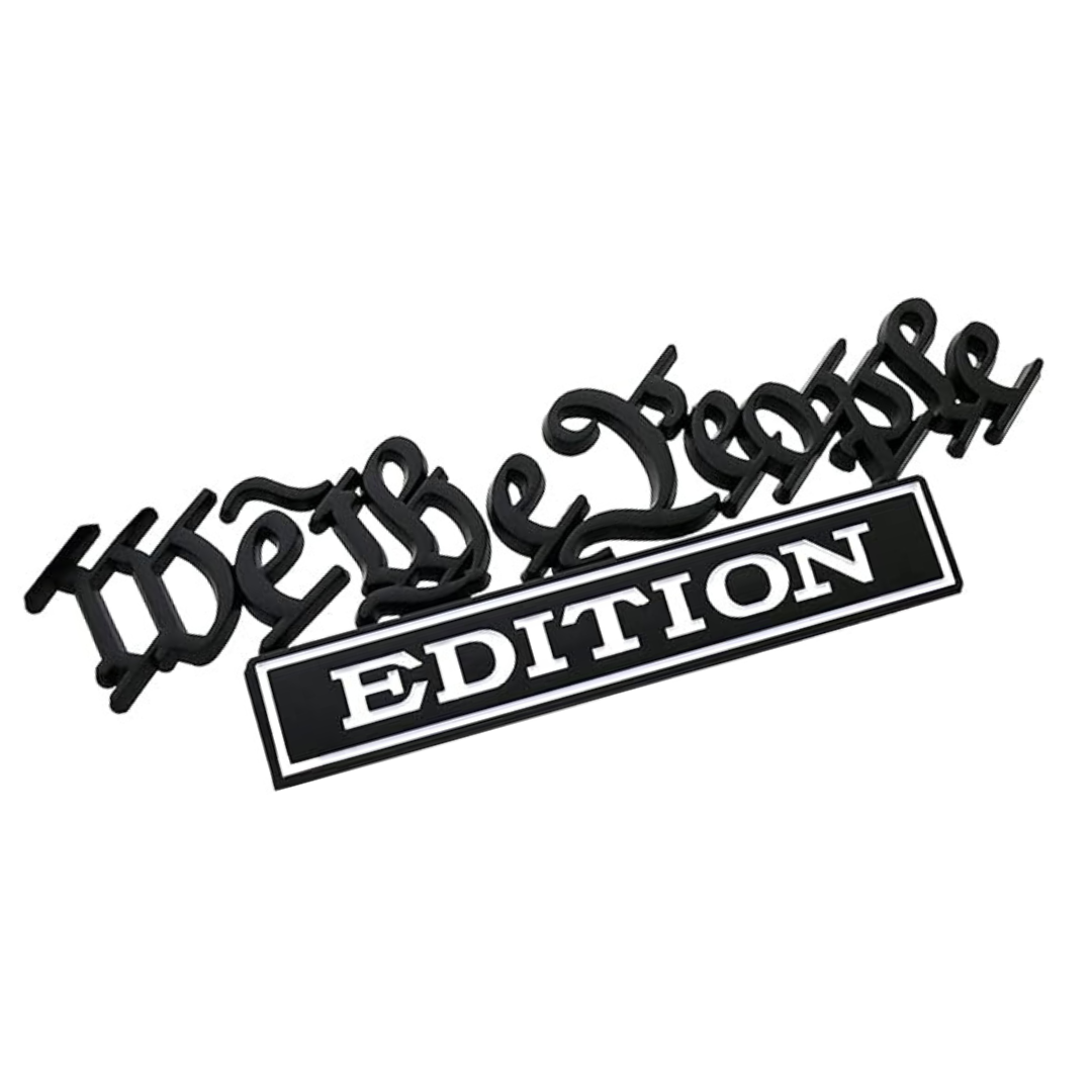 We the People Edition Auto Emblem (Black/White Trim)