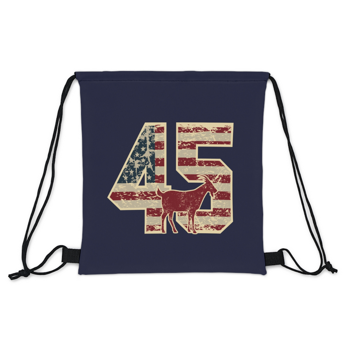 Patriotic Trump 45 G.O.A.T. Drawstring Bag (3 Colors)