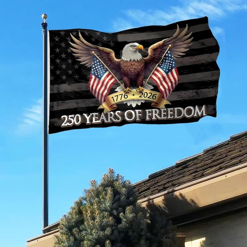 250 Years of Freedom Patriotic Eagle Flag – 1776–2026 American Anniversary Flag