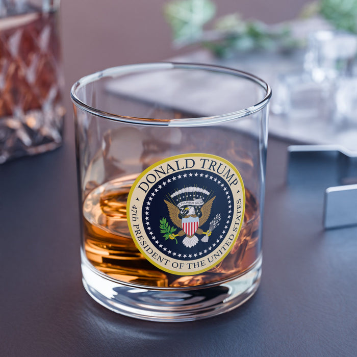 Donald Trump 47th President of the United States Glass