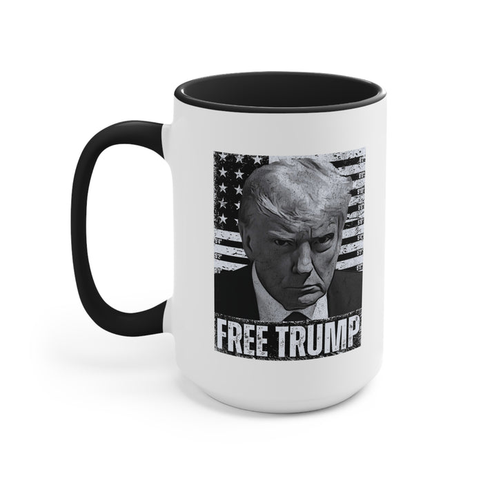 Free Trump Mugshot Mug (3 Colors, 2 Sizes)