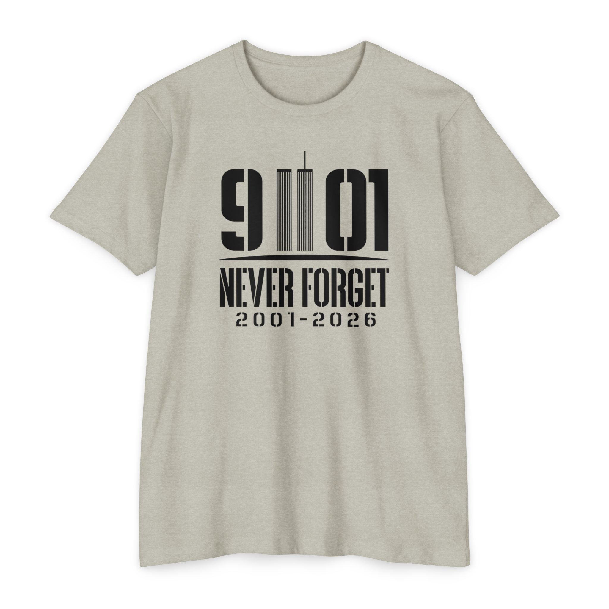 9/11 Never Forget Memorial T-Shirt — 2001-2026 | 25th Anniversary Memorial