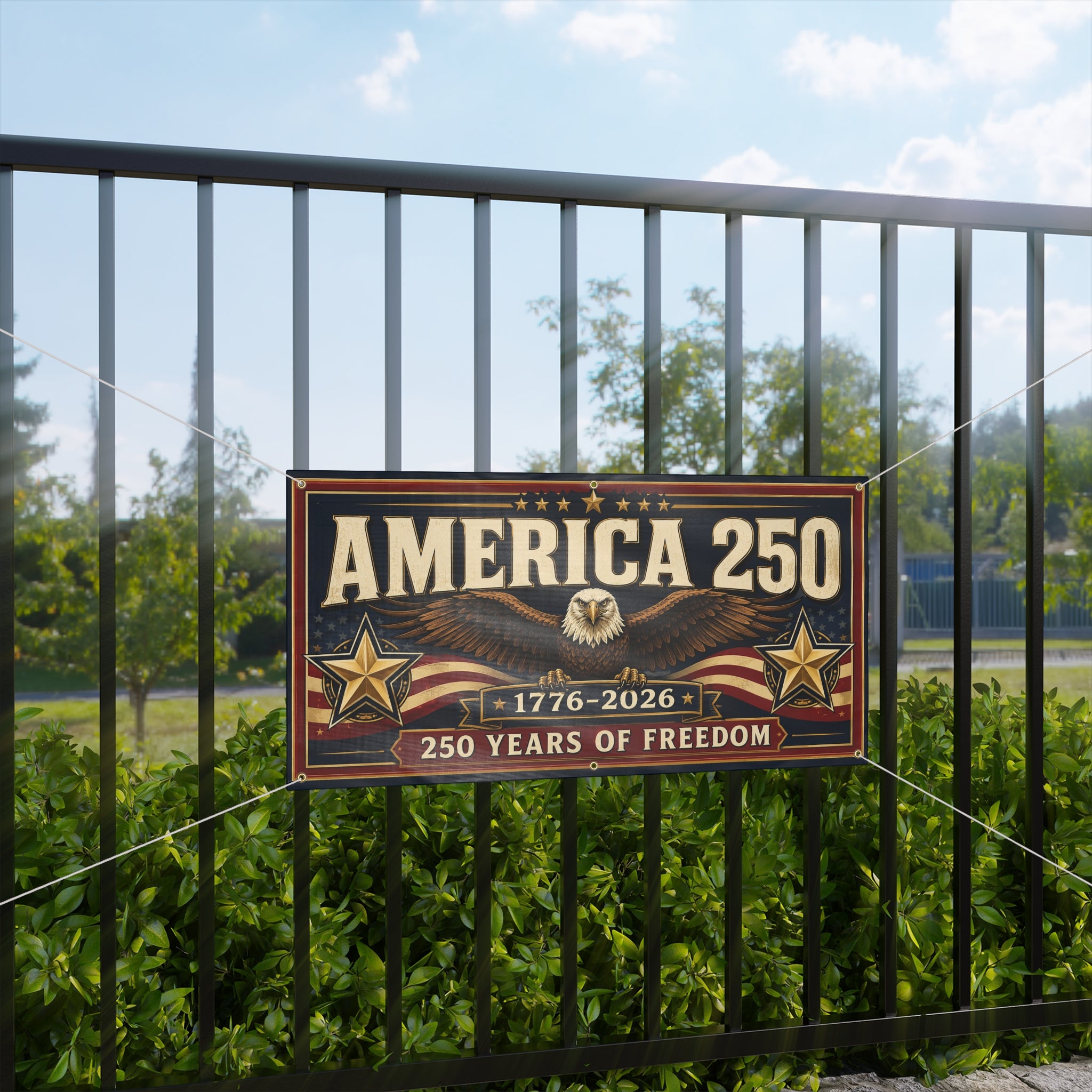 America's 250th Matte Banner – 1776–2026 250 Years of Freedom