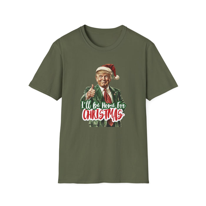 Santa Trump "I'll Be Home For Christmas" T-Shirt