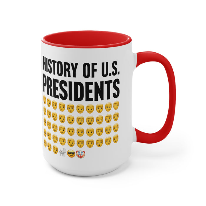 The History Of Presidents Mug (2 sizes, 2 colors)