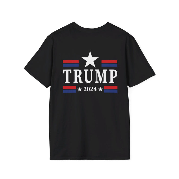 Trump 2024 Star T-Shirt (Front & Back Design)