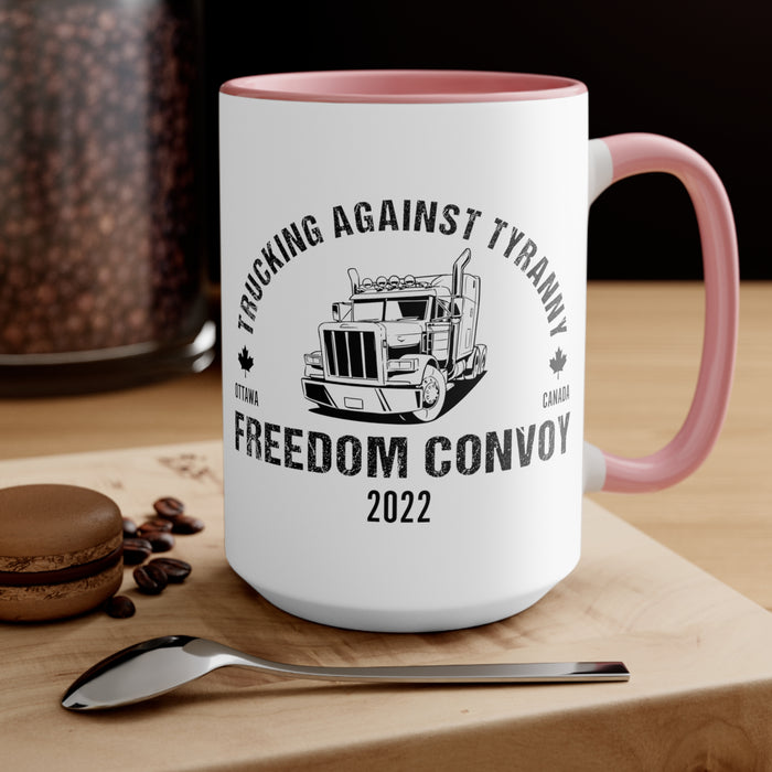 Trucking Against Tyranny Mug (2 Sizes, 3 Colors)