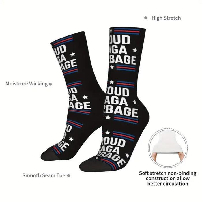 Proud MAGA Garbage Socks