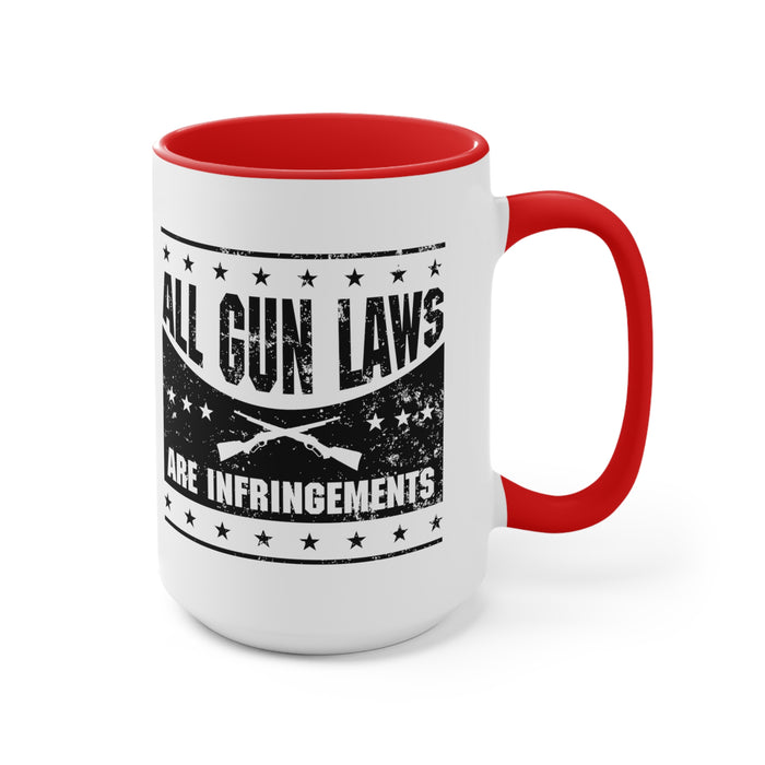 All Gun Laws are Infringement Mug (2 sizes, 3 colors)