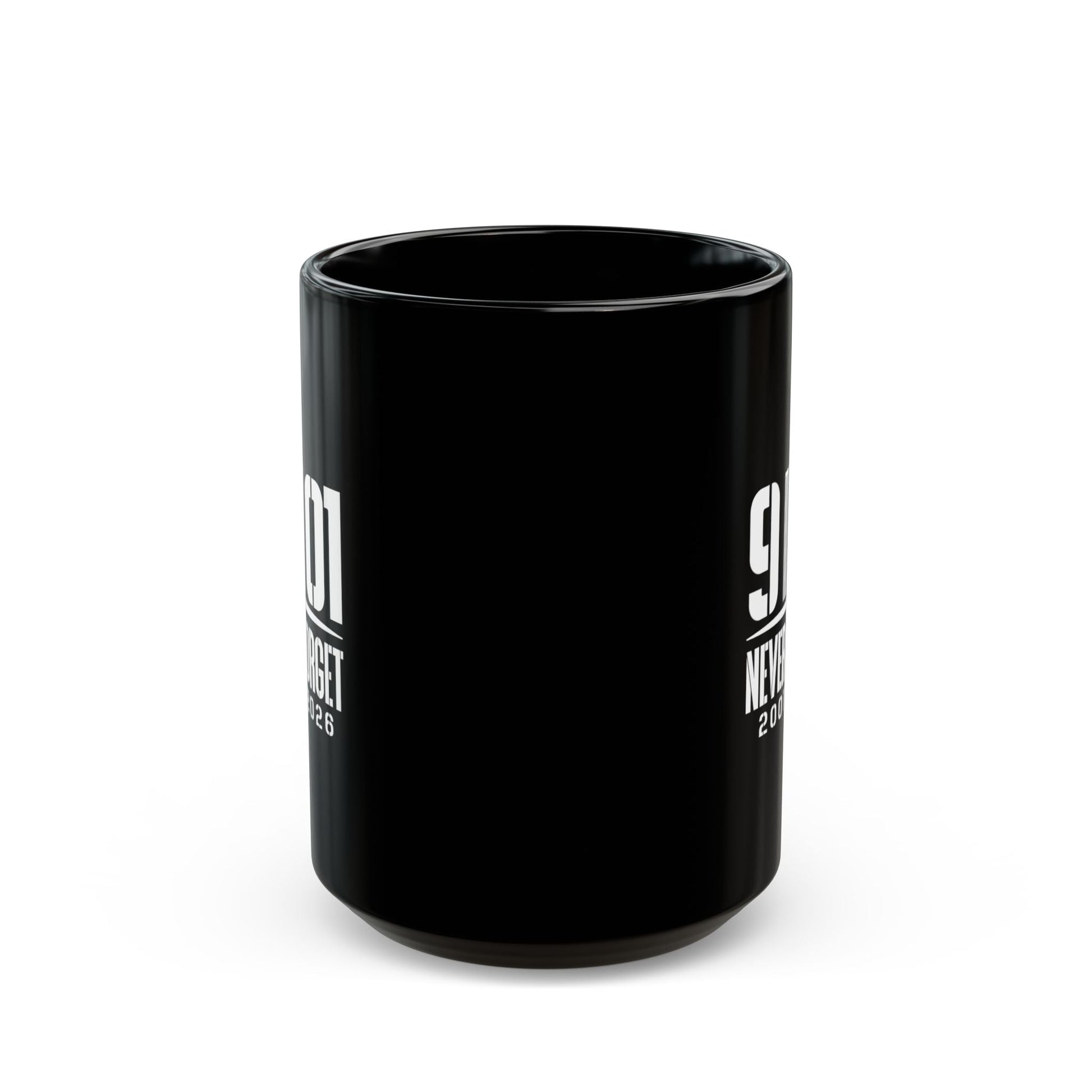 9/11 Never Forget Memorial Mug (Black, 11oz & 15oz) | 25th Anniversary Memorial - PatriotDepot.com