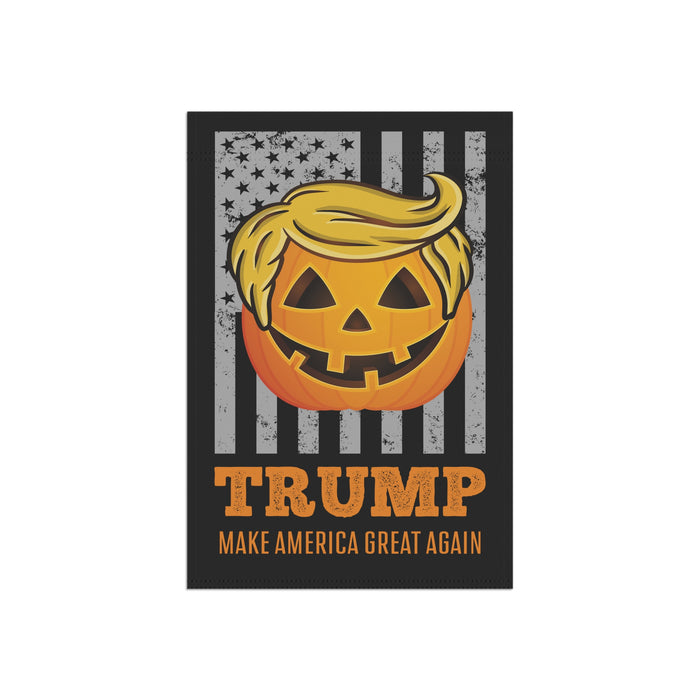 Trump Pumpkin MAGA Garden Flag