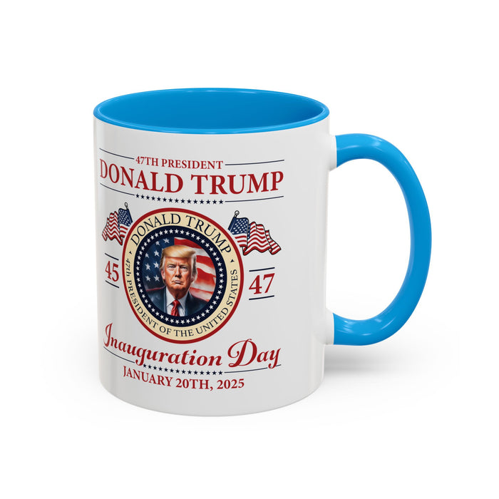 The 47th President of the United States Donald J. Trump Inauguration Color Mugs (12 Color Options)