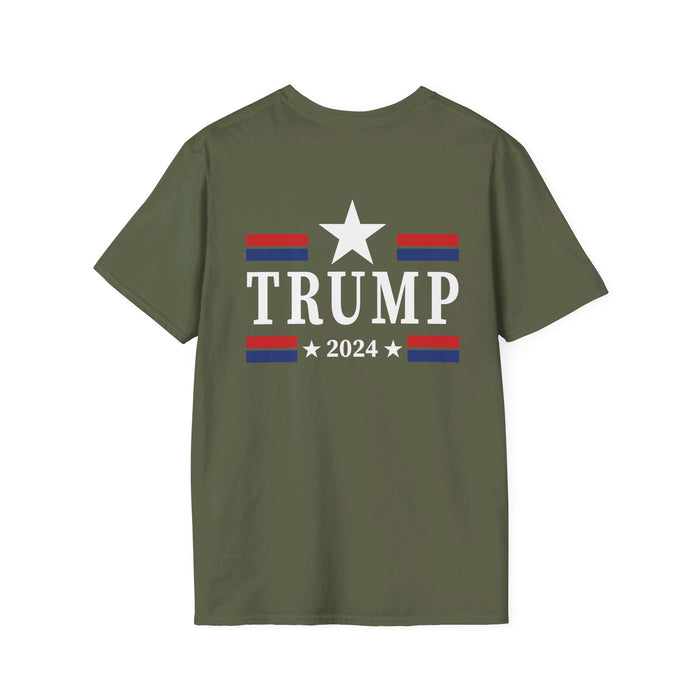 Trump 2024 Star T-Shirt (Front & Back Design)