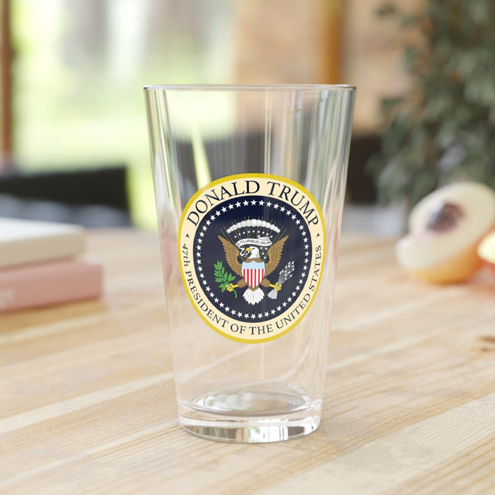 Donald Trump 47th President of the United States Pint Glass