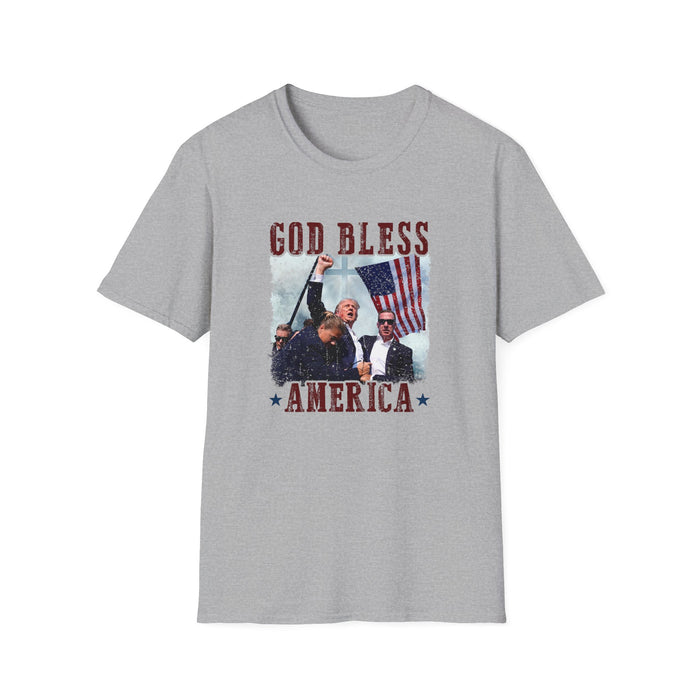 Trump "God Bless America" Patriotic Fight T-Shirt