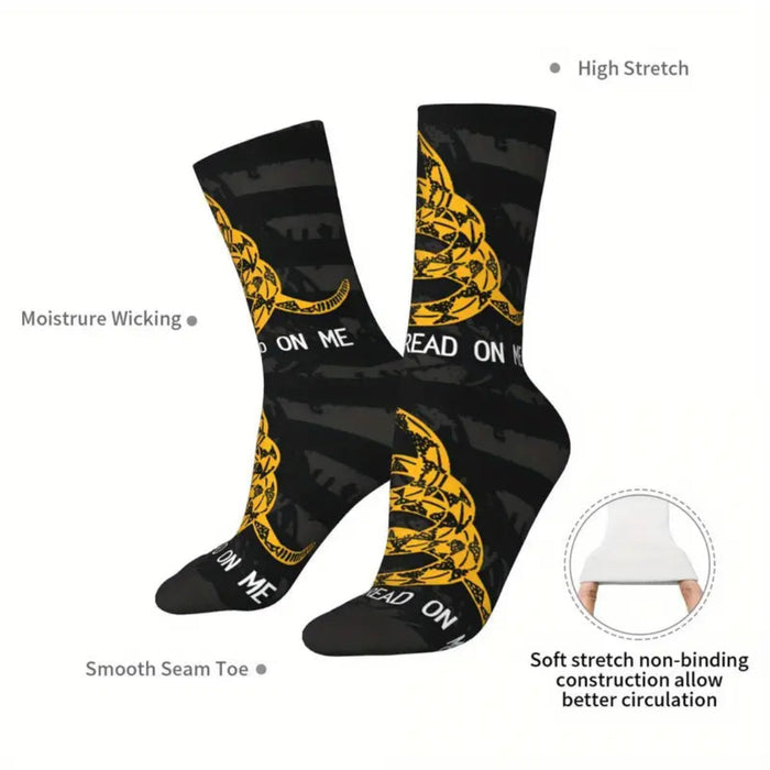 Blackout Gadsden Don't Tread On Me Knit Socks