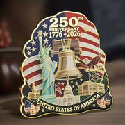 America 250th Commemorative Magnet – Liberty Bell & Lady Liberty Edition
