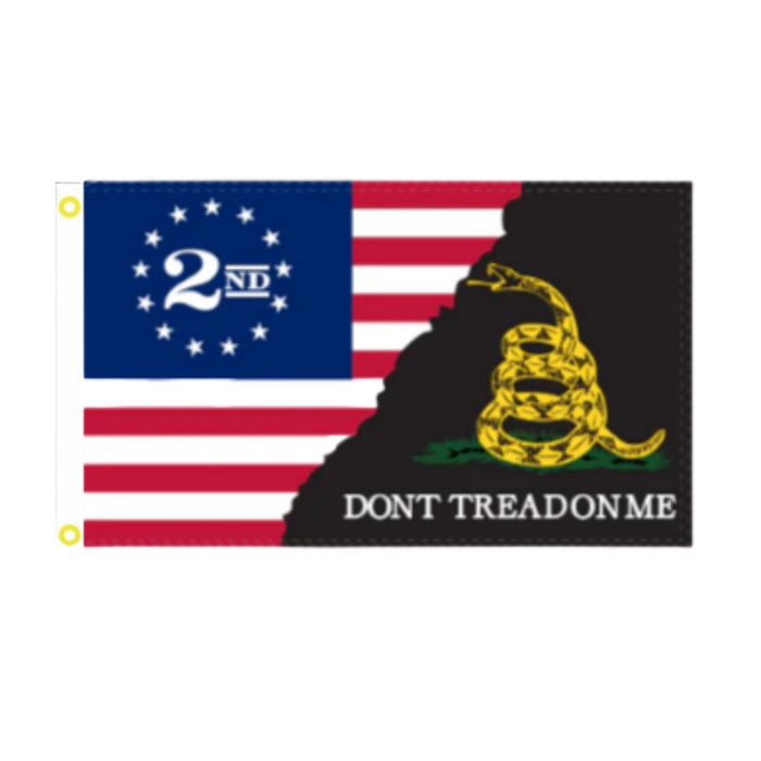 Betsy Ross Split 2A DTOM 3'x5' Flag
