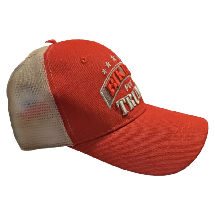 Bikers for Trump Mesh Style Trucker Hat (Red)