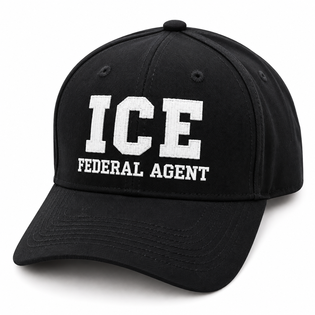 Premium 3D Embroidered I.C.E. Agent Hat