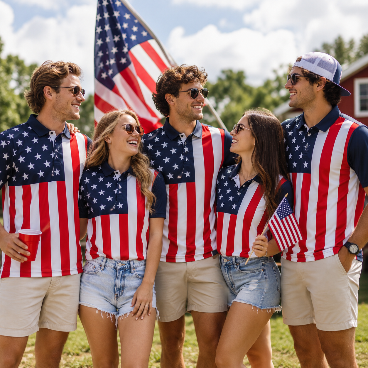 United States of America Patriotic Polo Shirt – 250th Anniversary Edition | S–4XL