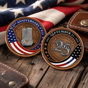 September 11th 25th Anniversary Memorial Challenge Coin | 2001–2026 Never Forget Collectible