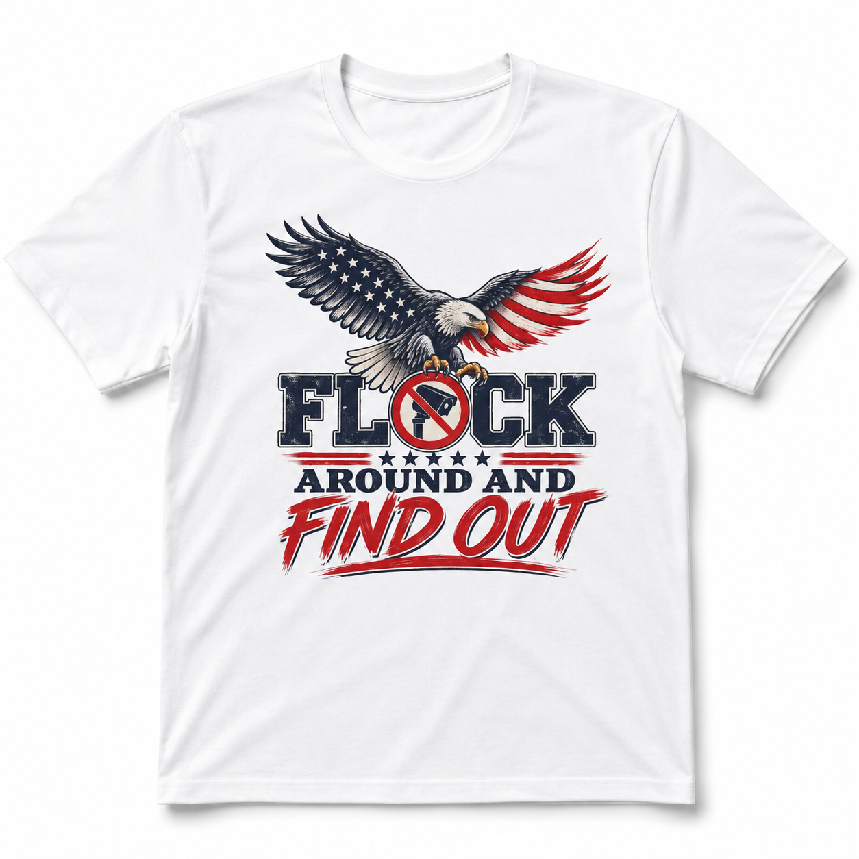 Patriotic 'Flock Around and Find Out' Eagle T-Shirt