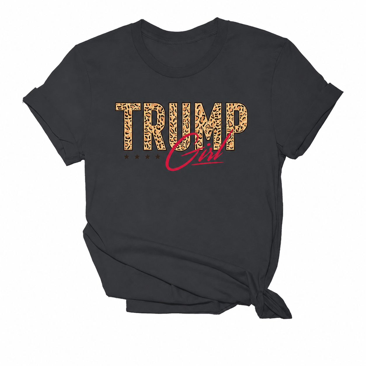 Trump Girl Leopard Print T-Shirt