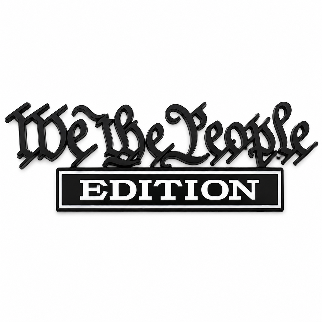 We the People Edition Auto Emblem (Black/White Trim)