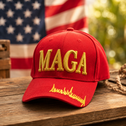 Premium MAGA Trump Signature 3D Custom Embroidered Hat