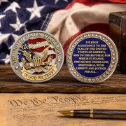 Pledge of Allegiance Patriotic Challenge Coin | One Nation Under God Heritage Edition