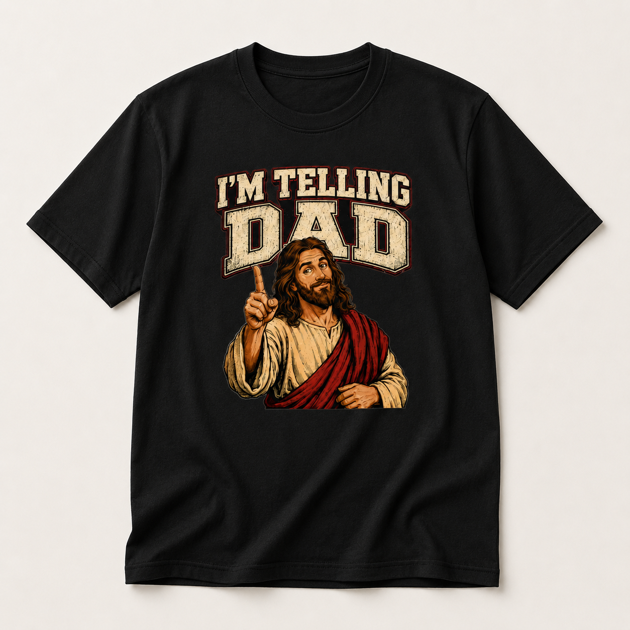 "I'm Telling Dad" Jesus T-Shirt | Funny Christian Tee