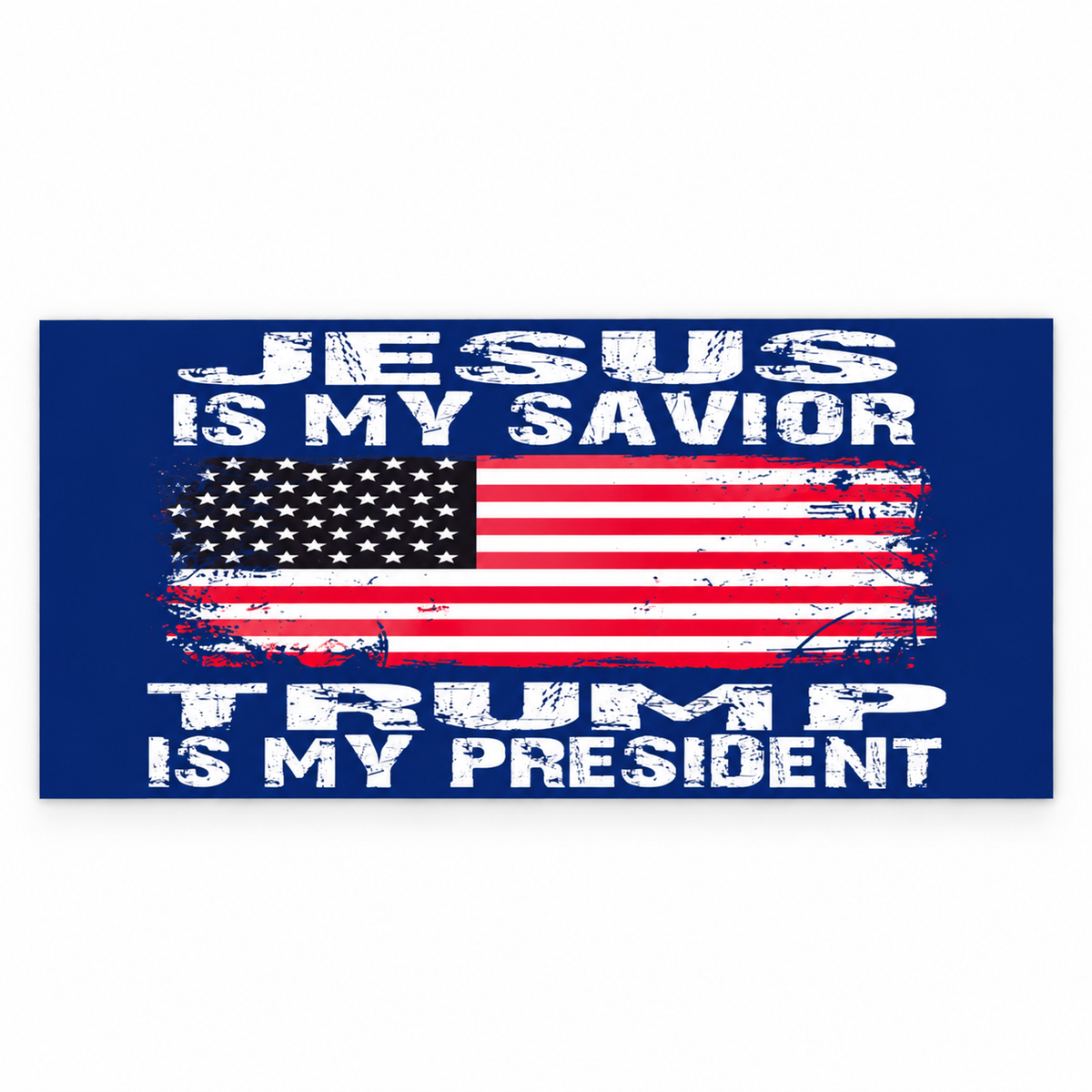 Jesus Is My Savior, Trump Is My President Bumper Sticker | 3 Options