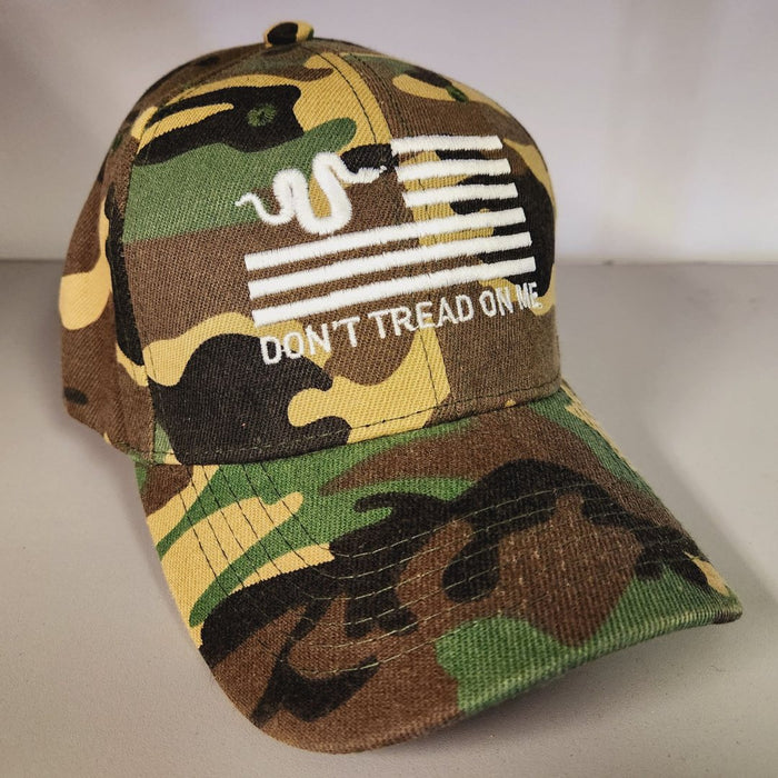 Don't Tread On Me MCF Custom Embroidered Hat (Camo)
