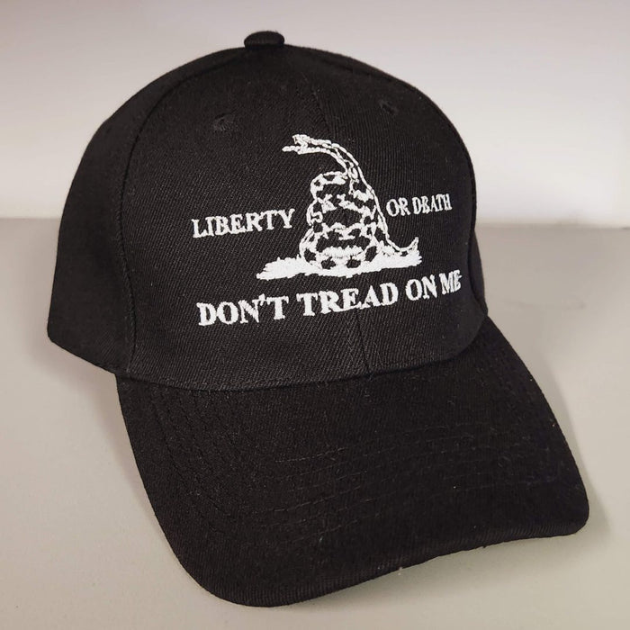 Don't Tread on Me Liberty or Death Custom Embroidered Hat