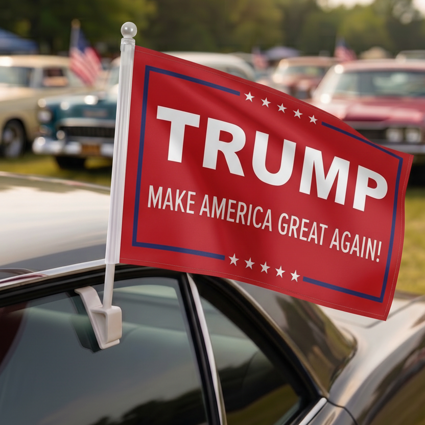 Trump Make America Great Again Car Flag