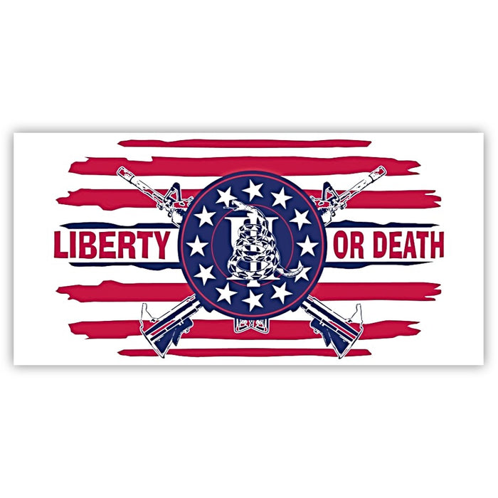 Liberty or Death Gadsden Snake Bumper Sticker