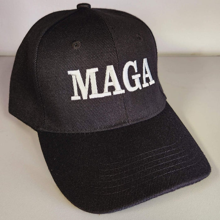 MAGA Custom Embroidered Hat (Black)