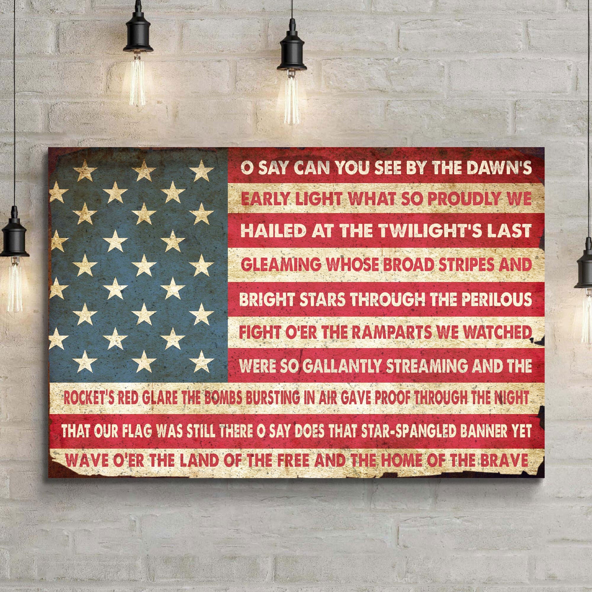 American Anthem Canvas Wall Art