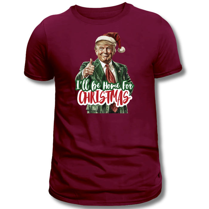 Santa Trump "I'll Be Home For Christmas" T-Shirt