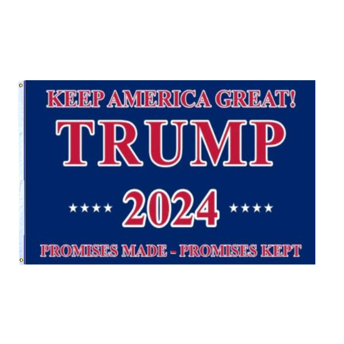 Keep America Great Trump 2024 "Promises Made, Promises Kept" 3'x5' Flag