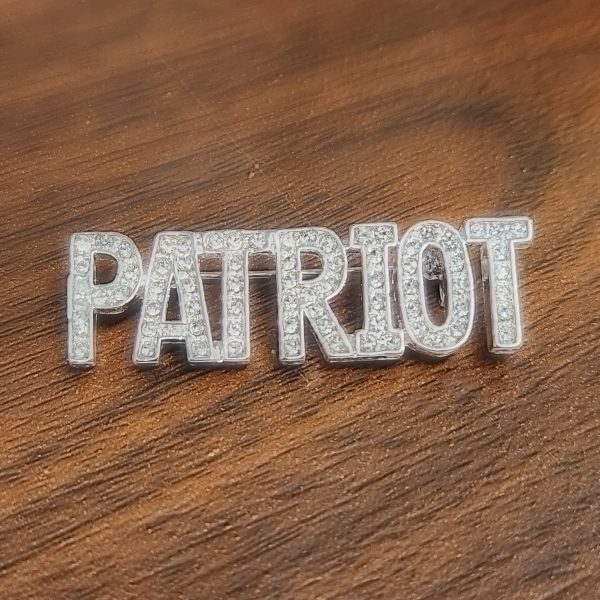 Patriot Crystal Brooch