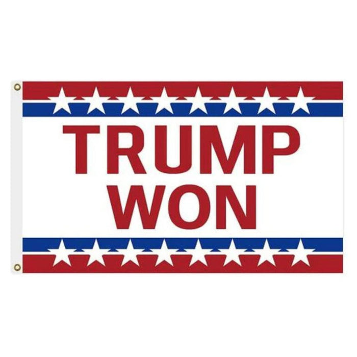 Trump Won (Red, White & Blue) Flag