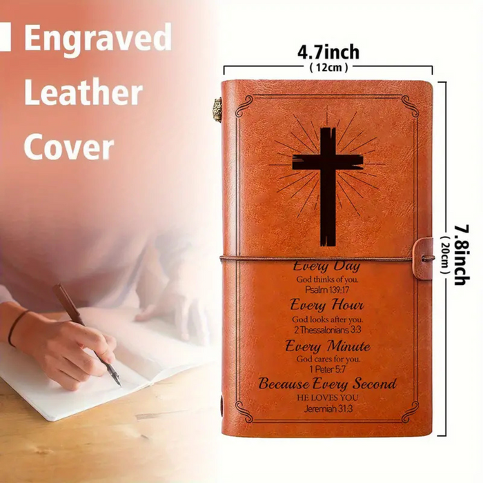 Every Day Vintage Embossed Faux Leather Journal