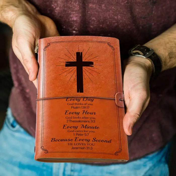 Every Day Vintage Embossed Faux Leather Journal