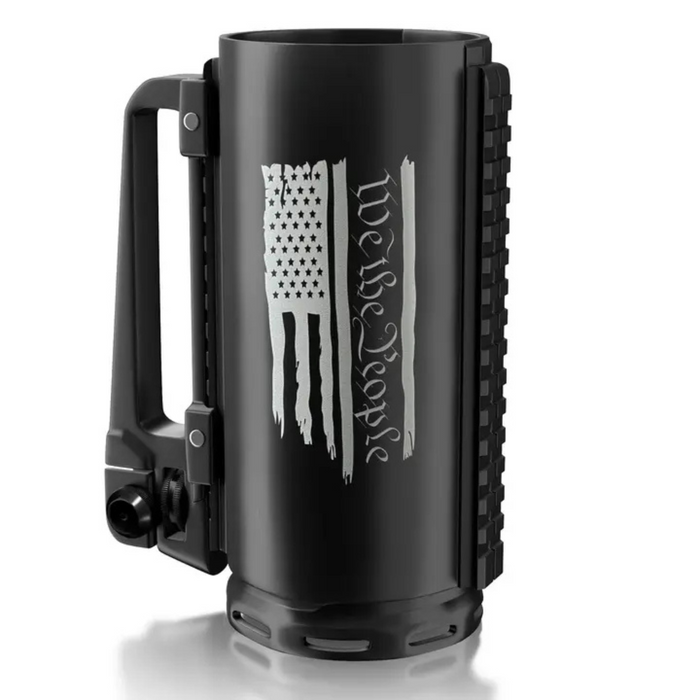 We the People Tactical 16oz Mug (Real Picatinny Rails) Genuine M4/A4 Detachable Carry Handle