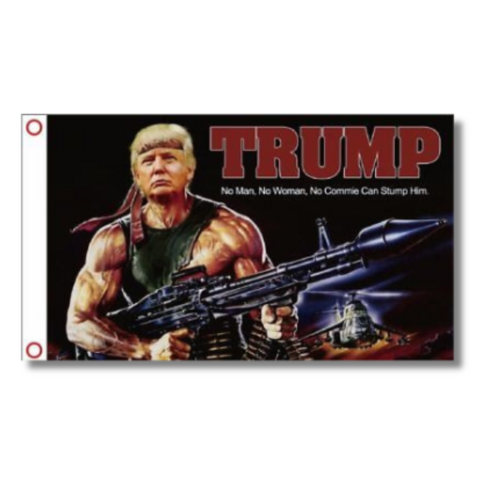 Trump Bazooka: No Man No Woman No Commie Can Stump Him Flag