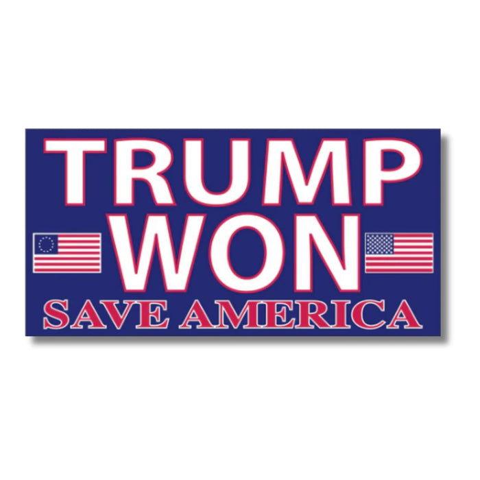 Trump Won Save America Bumper Sticker