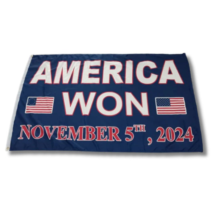 America Won November 5, 2024 Flag